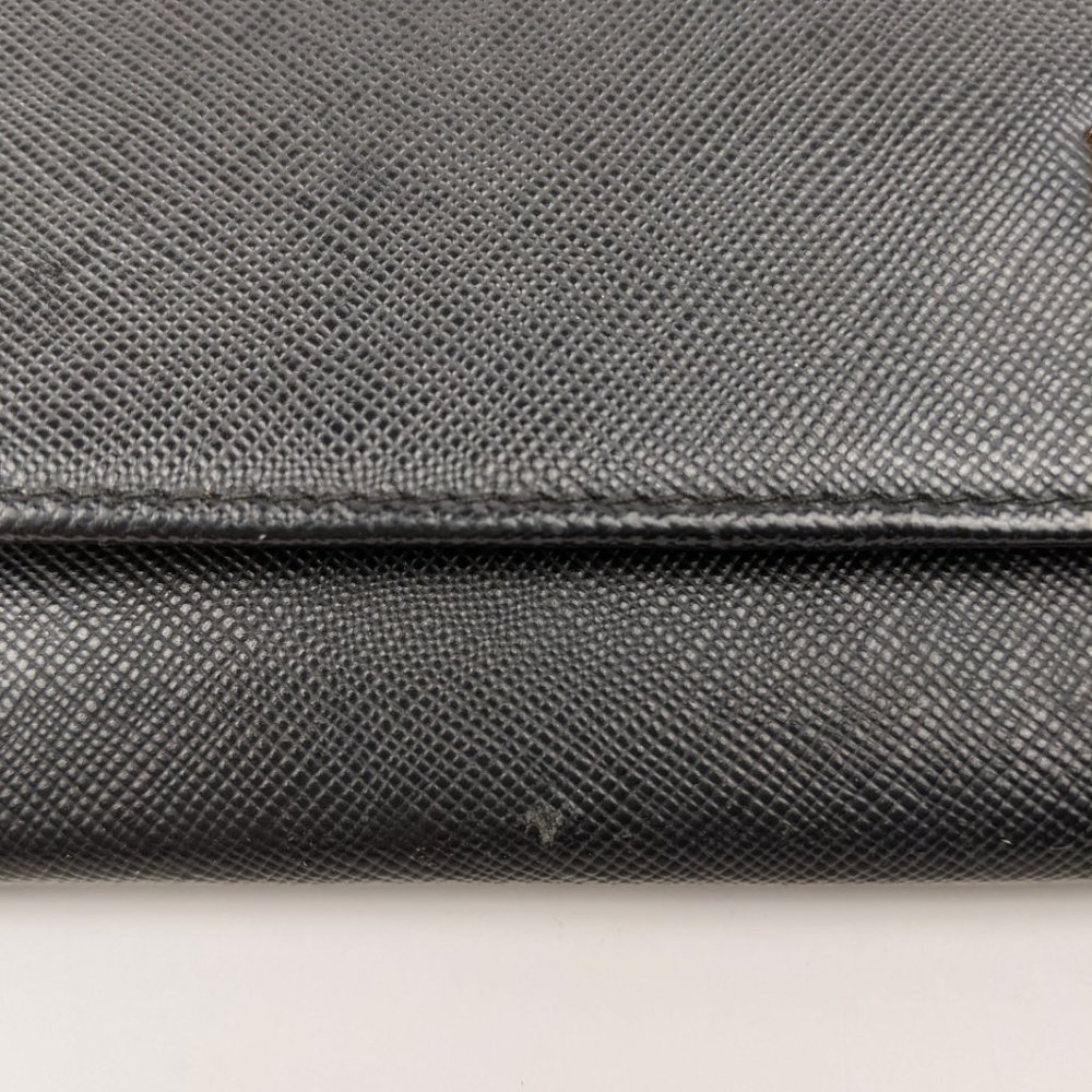 SOLD Prada Black Saffiano Wallet on Chain Bag - Picture 5 of 10